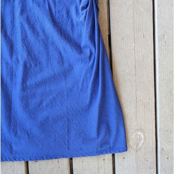 Ted Baker Cobalt Blue Livviaa Draped‎ Knit Sleeveless Mini Dress Size Large - Picture 4 of 10